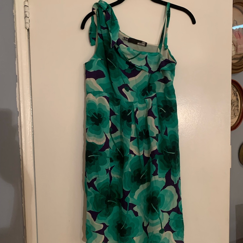 Love Moschino Silk Clover Dress